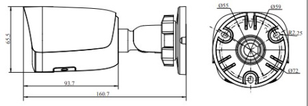 RVi-1NCTL2176 (2.8) white уличная всепогодная IP-камера видеонаблюдения с встроенным микрофоном RVi