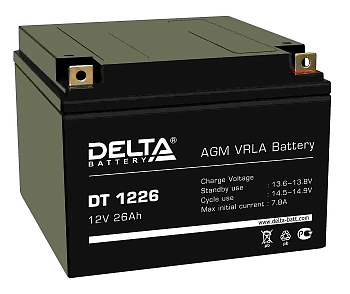 Аккумулятор Delta DT 1226 (12В/26Ач)