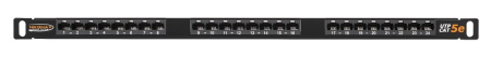 NMC-RP24UD2-HU-BK патч-панель NIKOMAX 19", 0,5U
