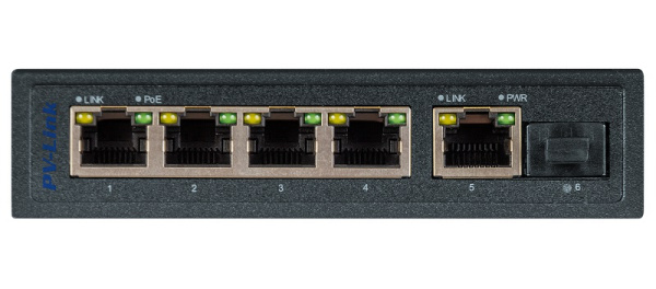 PV-POE04G1S1 (ver. 2068) 6 портовый коммутатор