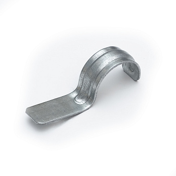 PR08.2755 скоба металлическая однолапковая СМО d21-22 мм для монтажного пистолета (без отверстий) (100 шт/уп) Промрукав