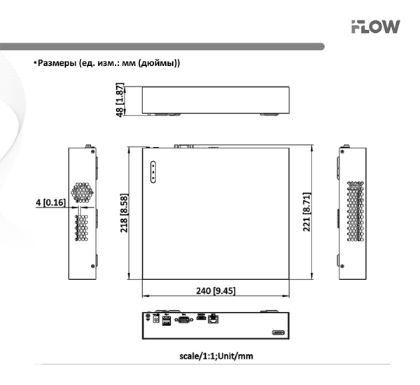 F-0(N8) 8-ми канальный IP-регистратор iFlow