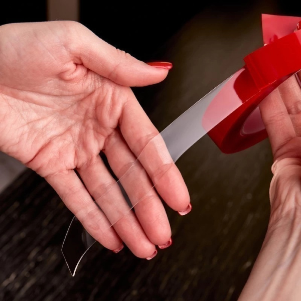 Двухсторонний скотч REXANT, прозрачный, на акриловой основе, 20 мм (09-6520) 