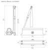 НОРА-М 440 ISPARUS (от 80 до 140кг) доводчик морозостойкий (черный) 