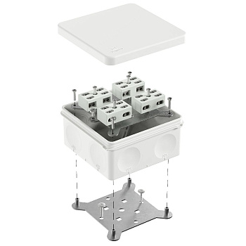 60-0300-9003-FR6.0-4-8-Р коробка огнестойкая разветвительная для о/п двухкомпонентная 60-0300-FR6.0-4-8-Р Е15-Е60 RAL9003 (14 шт/уп) Промрукав