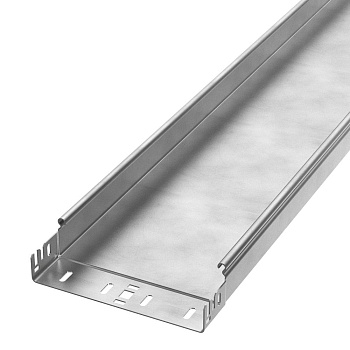 PR16.13959 лоток неперфорированный Профи INOX (AISI 304) 200х50х3000 (1,5 мм) (6 м/уп) Промрукав