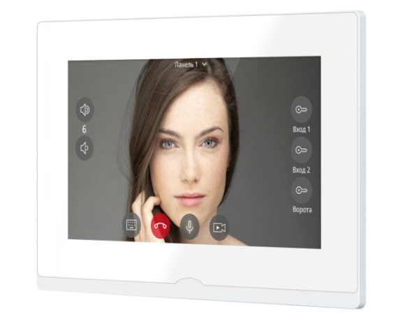 IMPULSE 7 IP WIFI WHITE (ver.4050) IP видеодомофон с сенсорным дисплеем 7" NOVIcam