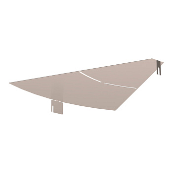 PR16.3672 Крышка угла горизонтального изменяемого 0-45 градусов Стандарт INOX (AISI 409) 600 Промрукав