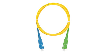 NMF-PC1S2C2-SCA-SCA-001-R шнур оптический соединительный, SM 9/125 OS2, SC/APC-SC/APC, одинарный, нг(А)-HF, 2мм, желтый, 1м