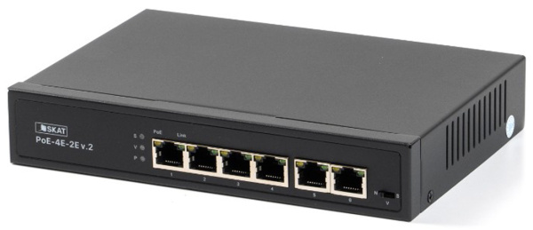 SKAT PoE-4E-2Е v.2  неуправляемый коммутатор