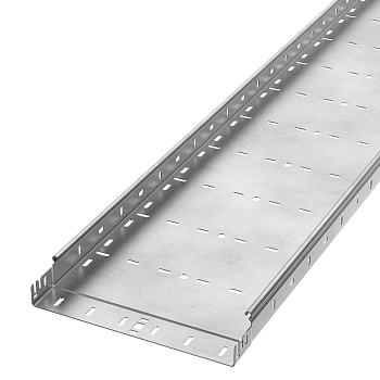PR16.13416 лоток перфорированный Профи INOX (AISI 304) 300х50х3000 (2,0 мм) (6 м/уп) Промрукав