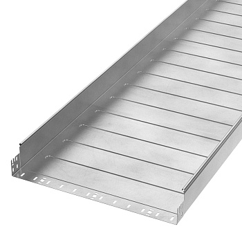 PR16.14033 лоток неперфорированный Профи INOX (AISI 304) 600х100х6000 (1,0 мм) (12 м/уп) Промрукав