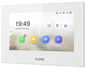 F-VI-3242IPE1/White IP видеодомофон 7“ iFlow