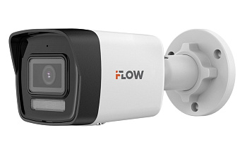 F-IC-1122CM(4mm) (Аналог DS-I250M(C)(4 mm)) 2Мп уличная цилиндрическая IP-камера с гибридной Smart-подсветкой и встроенным микрофоном iFlow
