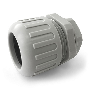 PR08.3272 муфта вводная усиленная (IP68) для гофрированных труб серая ВМУ-ГТ-16 (М20) (N-MGW20-18G) Промрукав
