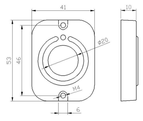 Кнопка выхода EXITka, белая