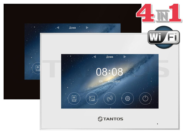 Sherlock HD SE (White) монитор цветного видеодомофона 10 дюймов Tantos