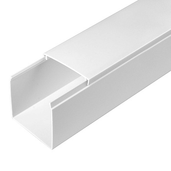 PR.0325213 кабель-канал белый 2-й замок в п/э 60х60 мм (24м/уп) Промрукав