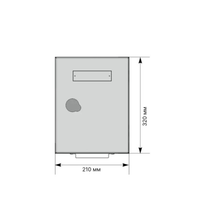 USH-BOX-2505 антивандальный корпус для ПАК "Умный шлагбаум" Entercam