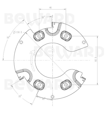 SV3218DVZ уличная купольная всепогодная IP-камера видеонаблюдения с встроенным микрофоном Beward