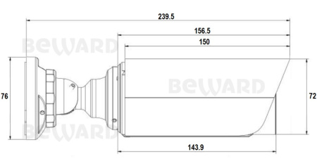 SV3218RZ уличная всепогодная IP-камера видеонаблюдения Beward