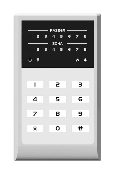 МИРАЖ-КД-04 (grey) кнопочная кодовая панель