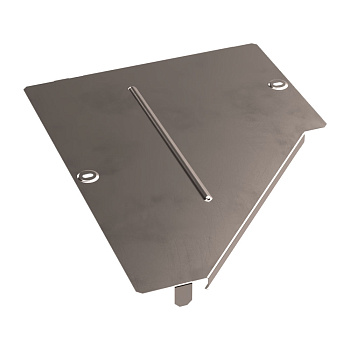 PR16.5649 Крышка переходника левого Стандарт INOX (AISI 409) 400х200 Промрукав