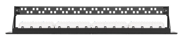 NMC-RP24UD2-1U-BK патч-панель NIKOMAX 19", 1U, 24 порта, Кат.5e (Класс D), 100МГц, RJ45/8P8C