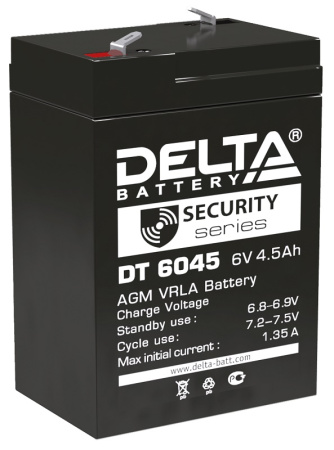 Аккумулятор Delta DT 6045 (6V, 4.5A) свинцово-кислотный