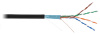 EC-UF004-5E-PE-BK кабель медный NETLAN F/UTP,4 пары, (305 м/бухта), cat 5е, 100МГц, 4х2х0,47 мм, внешний, экранированный, оболочка черного цвета, внеш