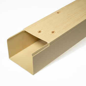 PR03.0190 кабель-канал сосна 2-й замок в п/э 80х60 мм (8 м/уп) Промрукав