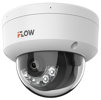 F-IC-2422C2MS(4mm) (Аналог DS-2CD2123G2-LIS2U(4mm)) 2Мп уличная купольная IP-камера видеонаблюдения iFlow