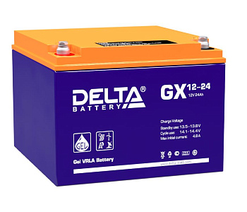 Аккумулятор герметичный свинцово-кислотный Delta GX 12-24