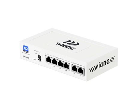 WK-PS206 v2 коммутатор неуправляемый PoE 45Вт, 4FE(PoE)+2FE Wi-Tek 