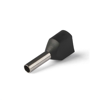 PR08.10424 НШВИ(2) сечение 1,5 мм², длина 8 мм, черные (100 шт/уп) Промрукав