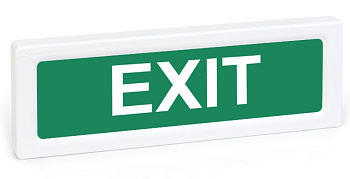 ОПОП 1-R3 "EXIT" фон зеленый оповещатель охранно-пожарный световой адресный Рубеж
