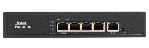 SKAT PoE-4E-1G неуправляемый коммутатор