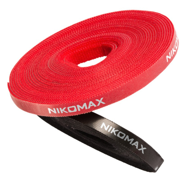 NMC-CTV05M-15-RL-BK стяжка-липучка нарезаемая NIKOMAX