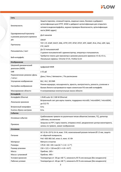 F-IC-1122CM(2.8mm) (Аналог DS-I250M(C)(2.8 mm)) 2Мп уличная цилиндрическая IP-камера с гибридной Smart-подсветкой и встроенным микрофоном iFlow