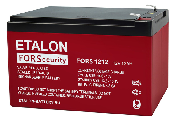 Аккумулятор ETALON FORS 1212 герметичный свинцово-кислотный (12 В/12 Ач)
