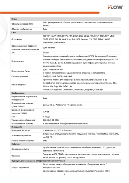 F-IC-2242C(2.8mm) (Аналог DS-2CD2T43G2-4LI(2.8mm)) 4Мп уличная цилиндрическая IP-камера с гибридной Smart подсветкой iFlow