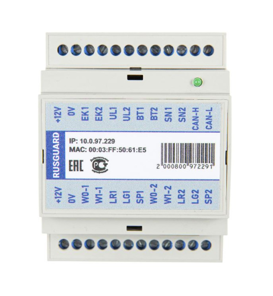 ACS-103-CE-DIN контроллер СКУД с креплением на DIN-рейку RusGuard