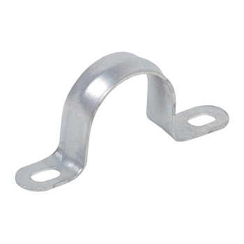 CMAT11-25-100 скоба металлическая двухлапковая d25-26мм IEK