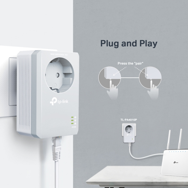 TL-PA4010PKIT адаптер PowerLine TP-Link