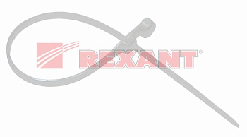 Хомут под винт nylon 3.6х100 мм белый (07-0104) (100 шт/уп) REXANT