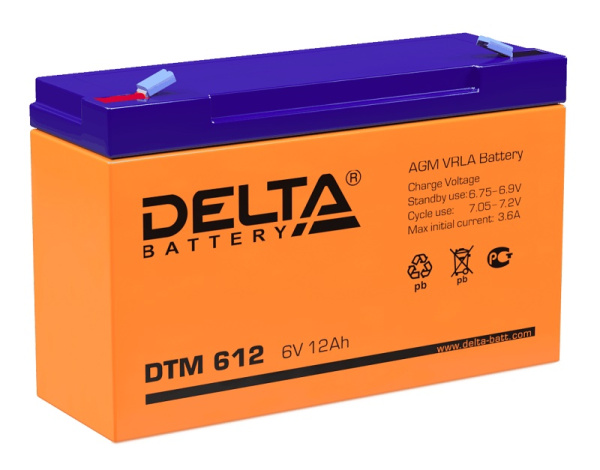 Аккумулятор Delta DTM 612 