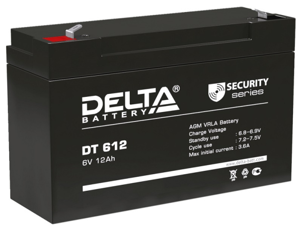 Аккумулятор Delta DT 612 (6V / 12Ah)