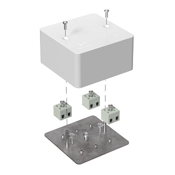 40-0460-FR2.5-6 Коробка огнестойкая для кабель-канала 40-0460-FR2.5-6 Е15-Е120 85х85х45 Промрукав