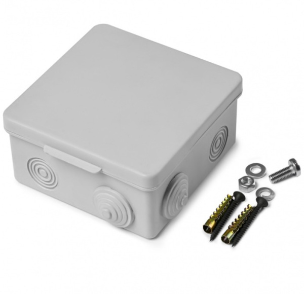 071-007 Коробка монтажная огнестойкая пластиковая герметичная КМОПГ IP54, 8 контактов для кабеля до 2,5мм2 (8к х 2,5 мм) ПожТехКабель 