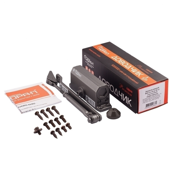 НОРА-М №2S (до 50кг) доводчик морозостойкий (графит/бронза) 